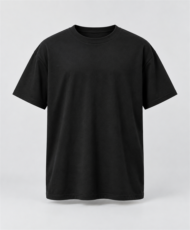 YELSOO Essential Crewneck Tee in Black