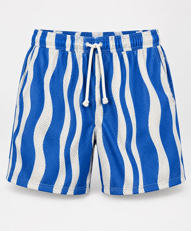 YELSOO DIY shorts template Aegean Tide Stripes