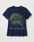 YELSOO men's Big & Tall Trees Cool Every Street Graphic Tee in Navy — main product view