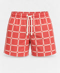YELSOO men's Coral Lattice Mesh Shorts — main product view