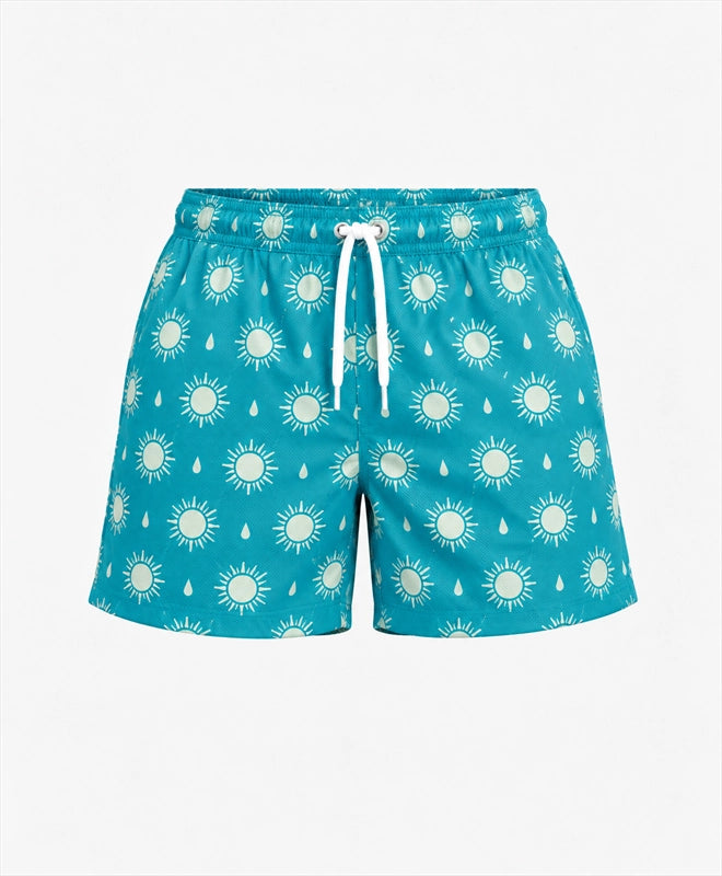 YELSOO men's Lagoon Sunburst Mesh Shorts — main product view