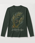 YELSOO men's Let Kelp Rise Again Kelp Forest Long Sleeve Fishing Shirt in Forest Green — main product view