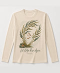 YELSOO men's Let Kelp Rise Again Kelp Forest Long Sleeve Fishing Shirt in Sand — main product view
