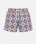 YELSOO men's Mediterranean Mosaic Mesh Shorts — main product view