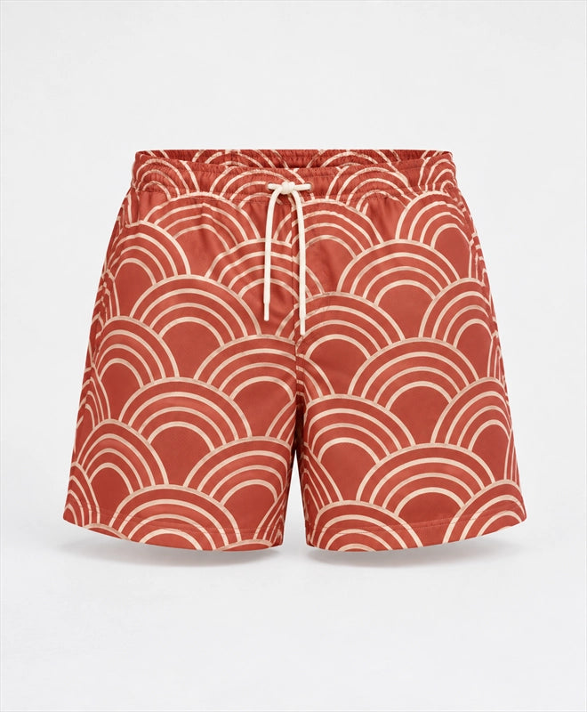 YELSOO men's Terracotta Tide Arches Mesh Shorts — main product view