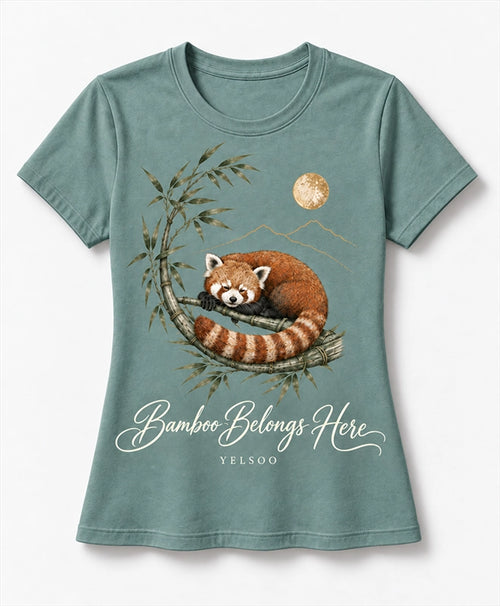 YELSOO DIY tee template Bamboo Belongs Here