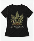 YELSOO women's Let Forests Flourish Fern Graphic Tee in Black — main product view