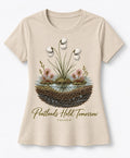 YELSOO women's Peatlands Hold Tomorrow Graphic Tee in Sand — main product view