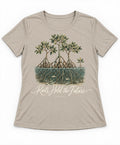 YELSOO women's Roots Hold the Future Mangrove Graphic Tee in Light Sand Gray — main product view