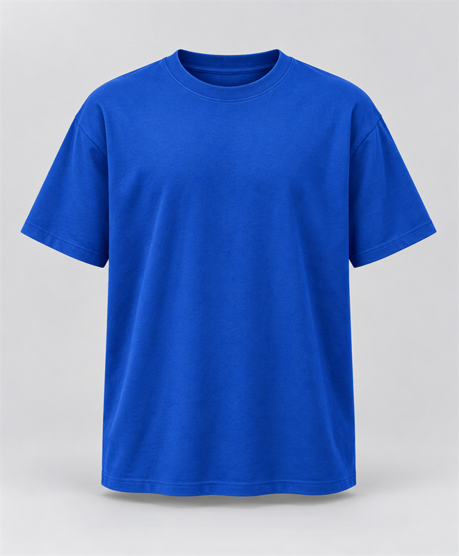 YELSOO Essential Crewneck Tee in Cobalt Blue