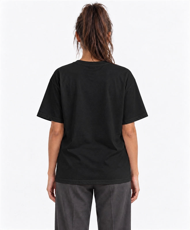 YELSOO men's Big & Tall Keep Corridors Open Asian Elephant Graphic Tee in Black — back model view