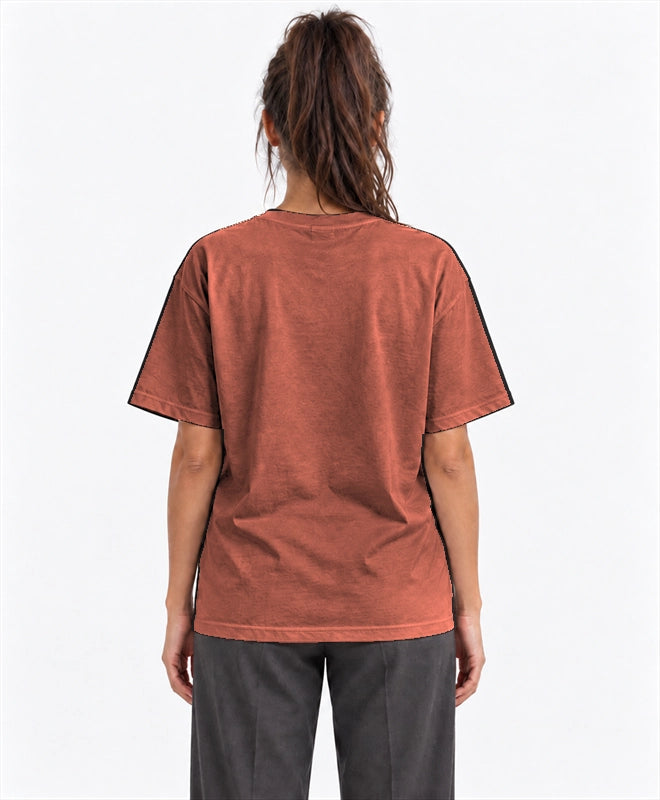 YELSOO men's Big & Tall Trees Cool Every Street Graphic Tee in Terracotta — back model view