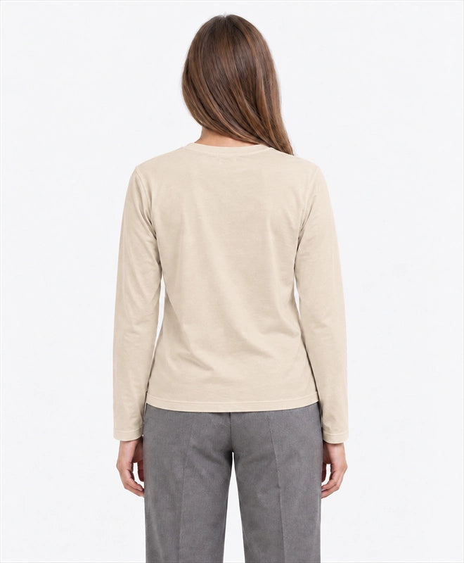 YELSOO men's Cool Peaks Hold Life Alpine Pika Long Sleeve Fishing Shirt in Sand — back model view