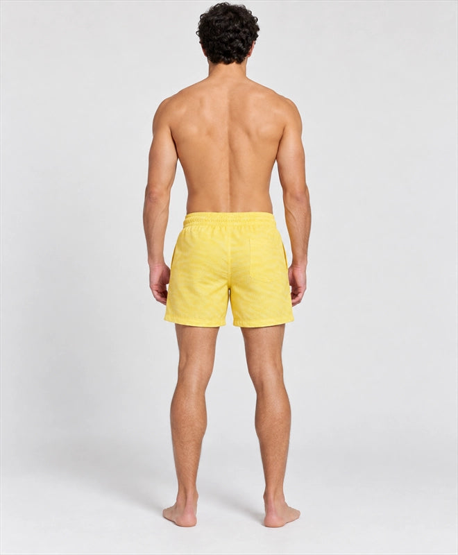 YELSOO men's Lemon Dunes Mesh Shorts — back model view