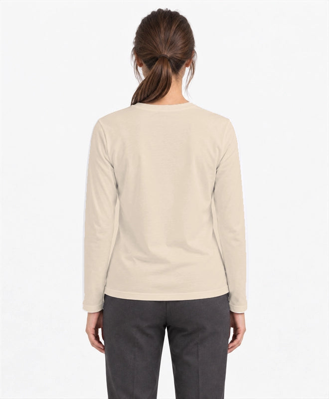 YELSOO men's Let Kelp Rise Again Kelp Forest Long Sleeve Fishing Shirt in Sand — back model view