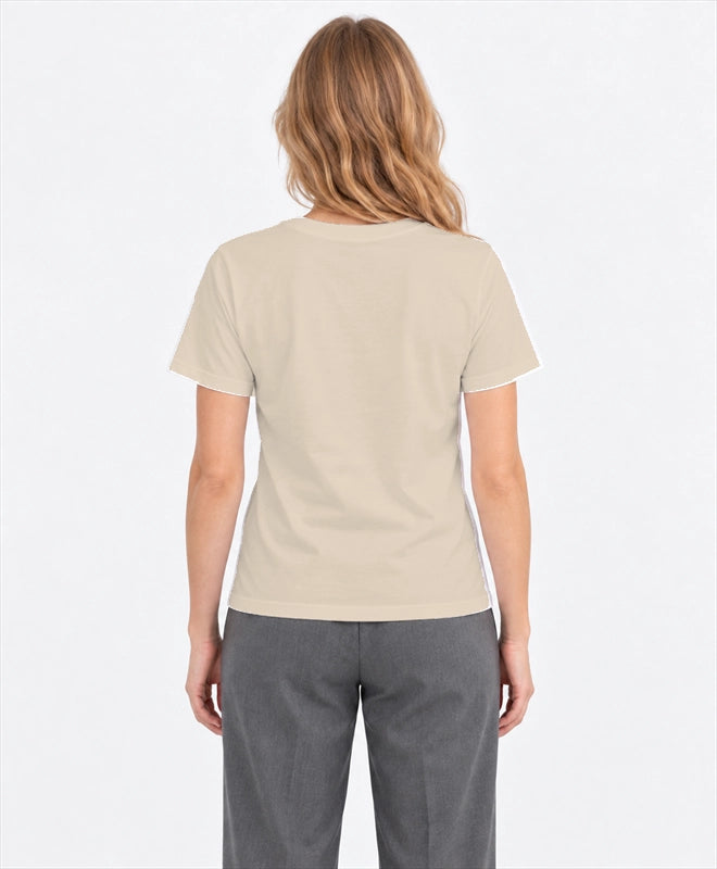 YELSOO men's Roots Restore the Ground Graphic Tee in Sand — back model view