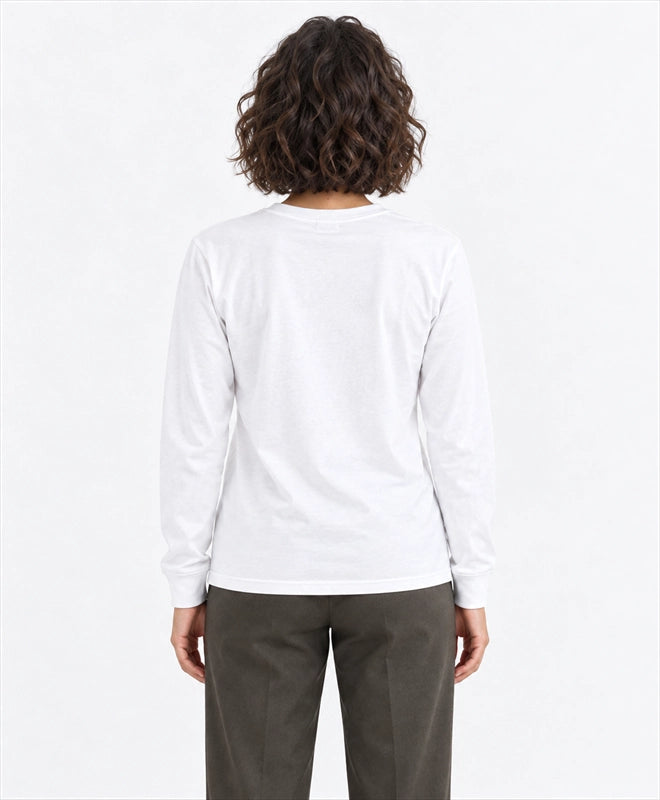 YELSOO men's Seasons Guide Wings Monarch Butterfly Long Sleeve Fishing Shirt in White — back model view