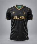 YELSOO Unisex Still Here Jersey in black gold — main view